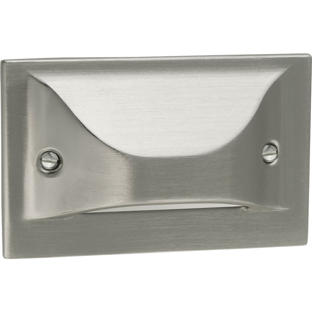 Progress Lighting P6832-0930K 65-Lumen 4.5-Watt Brushed Nickel Hardwired LED Outdoor Step and Stair light (3000 K)
