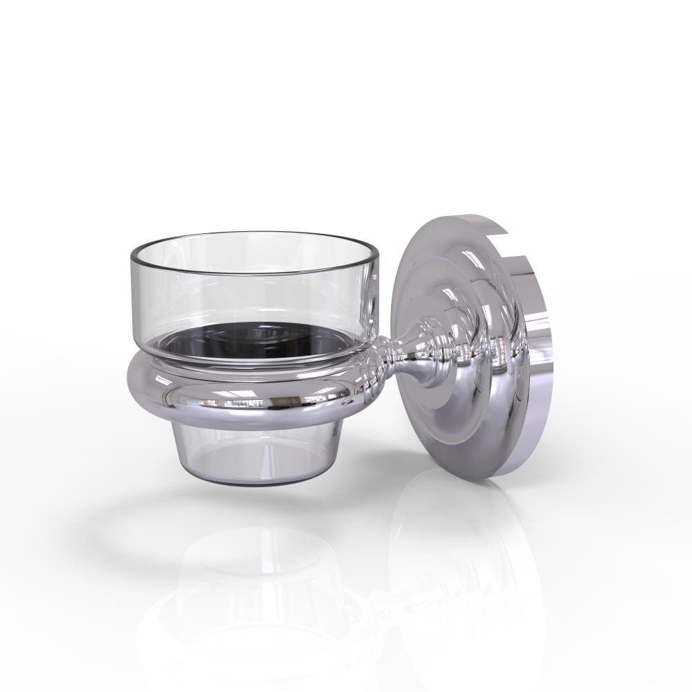 Allied Brass PQN-66-PC Prestige Que New Polished Chrome Brass Tumbler and toothbrush holder