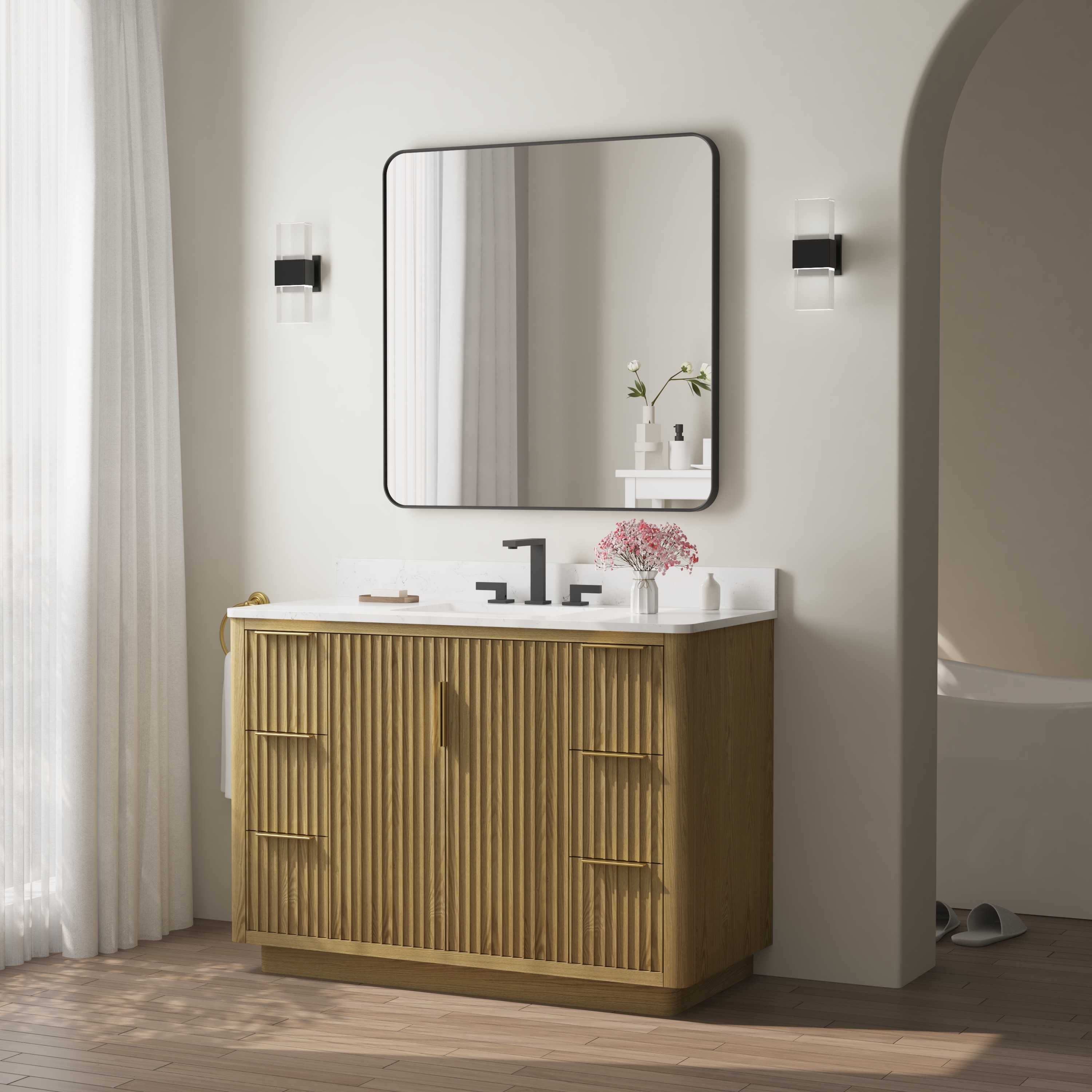 WELLFOR F1MR3636MB Framed-Bath-Mirrors - View #15