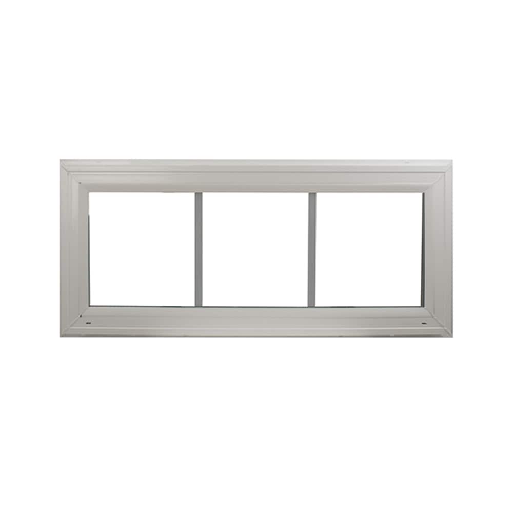 Heritage HPW3612G7DP50JSC3/1 Transom Window White 36-in x 12-in Double Pane with Grids G7 DP Rating 50 W3H1 Standard Glass Clear