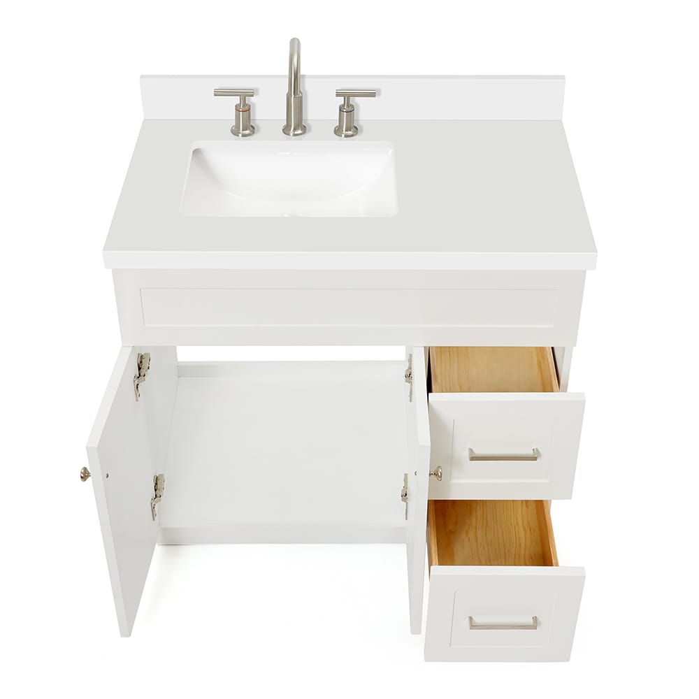 ARIEL F037SLWQRVOWHT Bath-Vanity-Combo - View #5