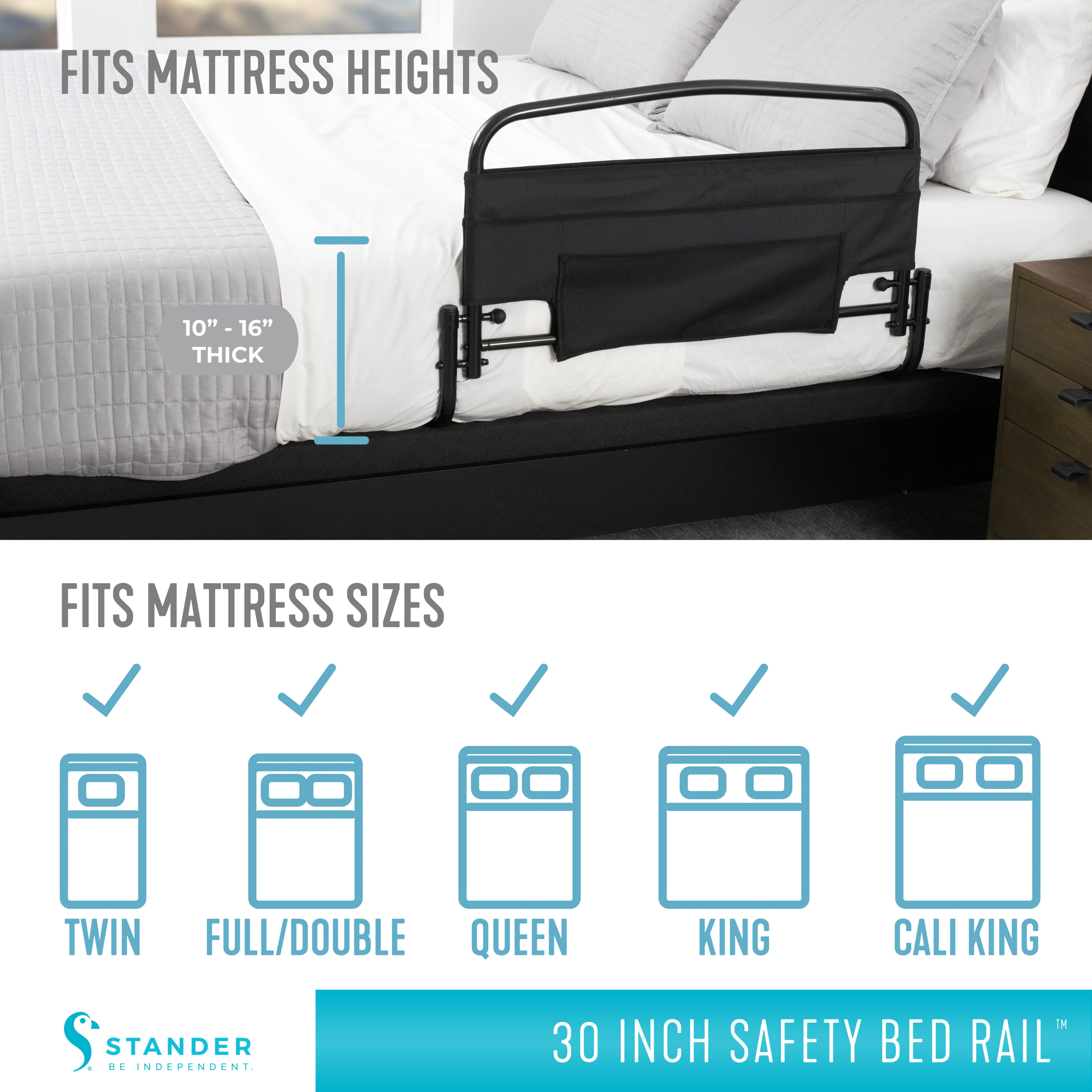 Stander 8051 Bed-Rails - View #5