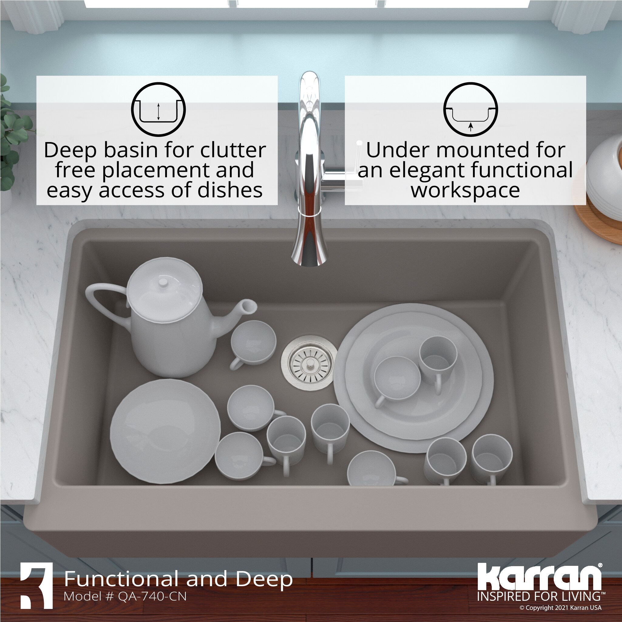 Karran QA-740-CN Kitchen-Sinks - View #9