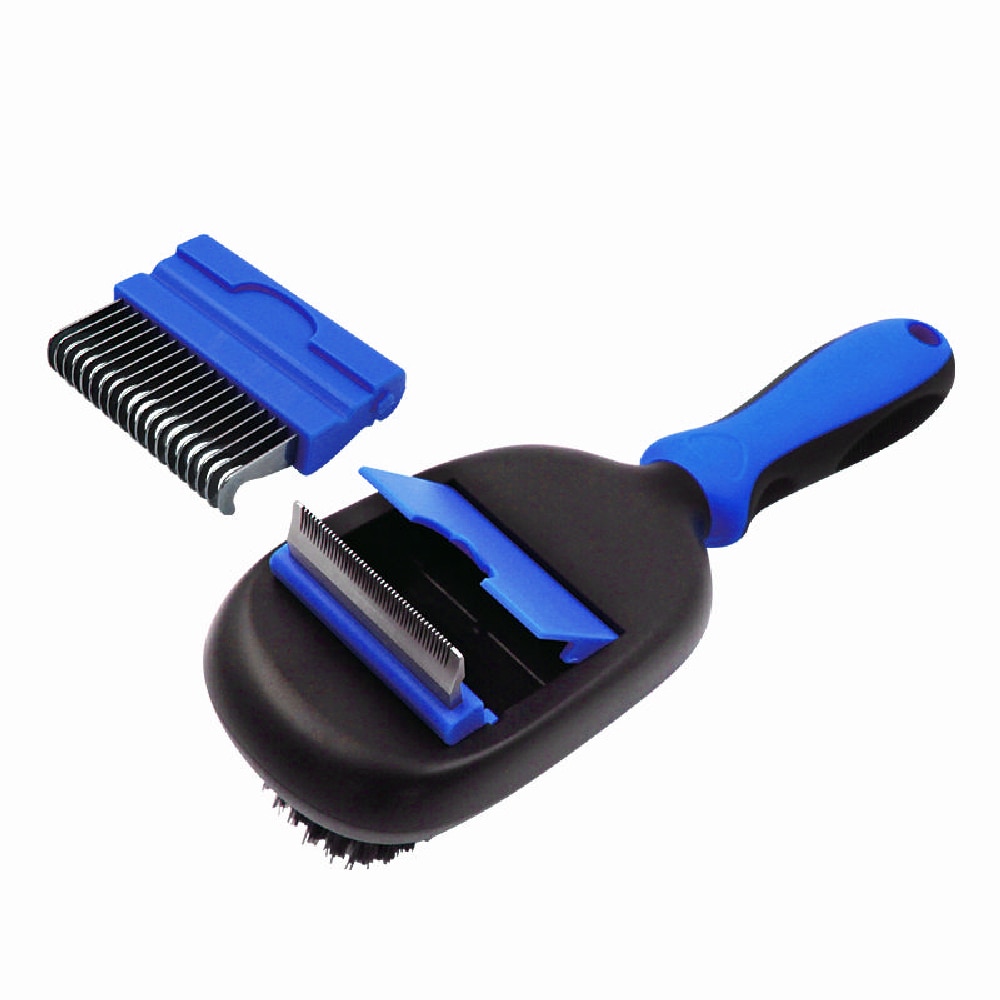 Pet Life 'Gyrater' Travel Self-Cleaning Swivel Grooming Slicker Pet Brush