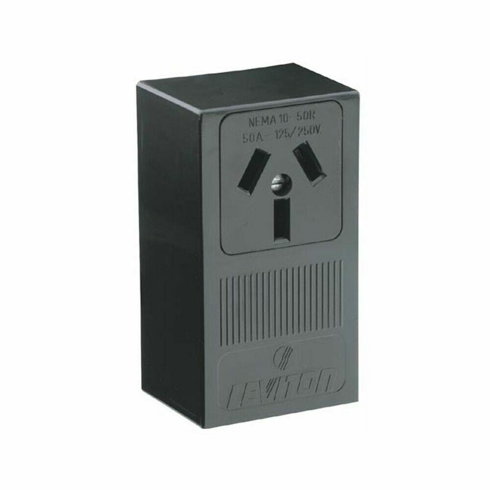 Leviton ORGL136306  75101 30A Receptacle Dryer System, Black