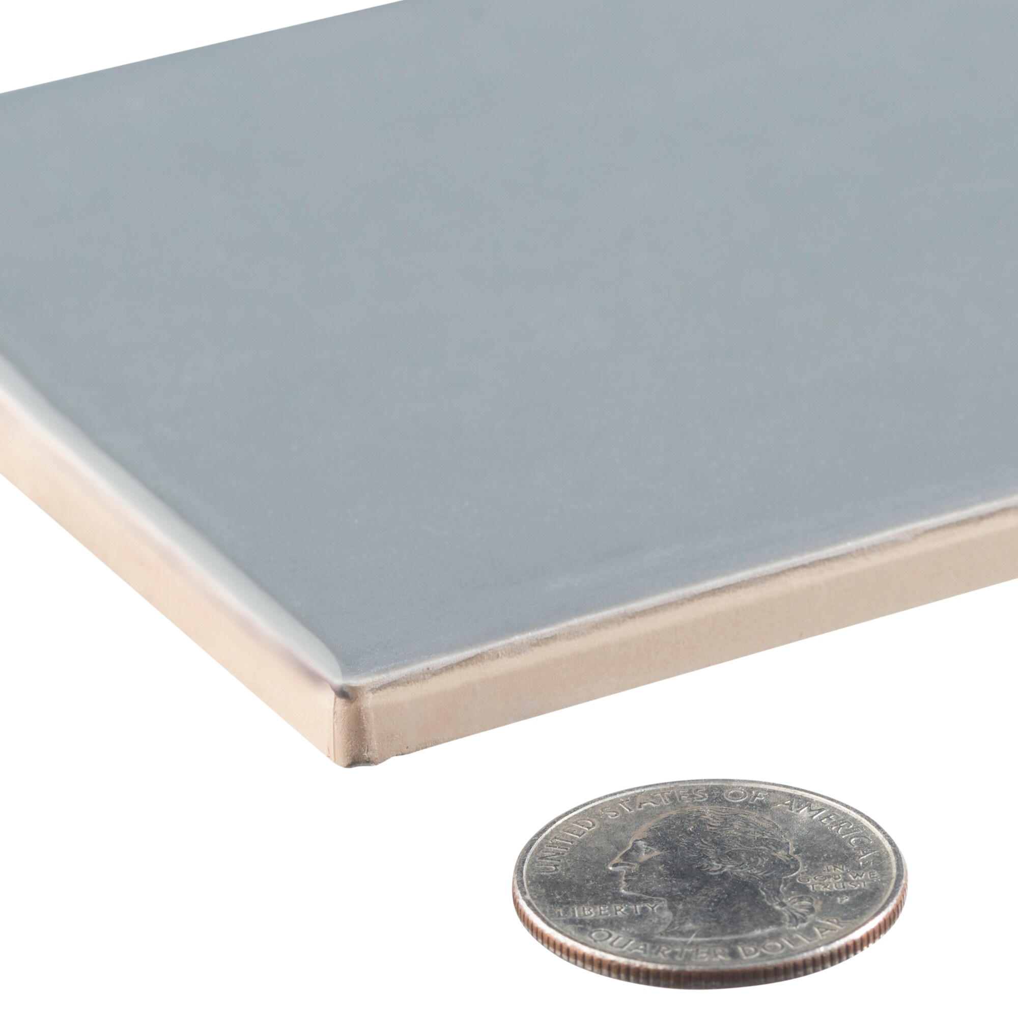 Perfecto Marvelli 4'' x 16'' Gray Ceramic Textured Subway Tile