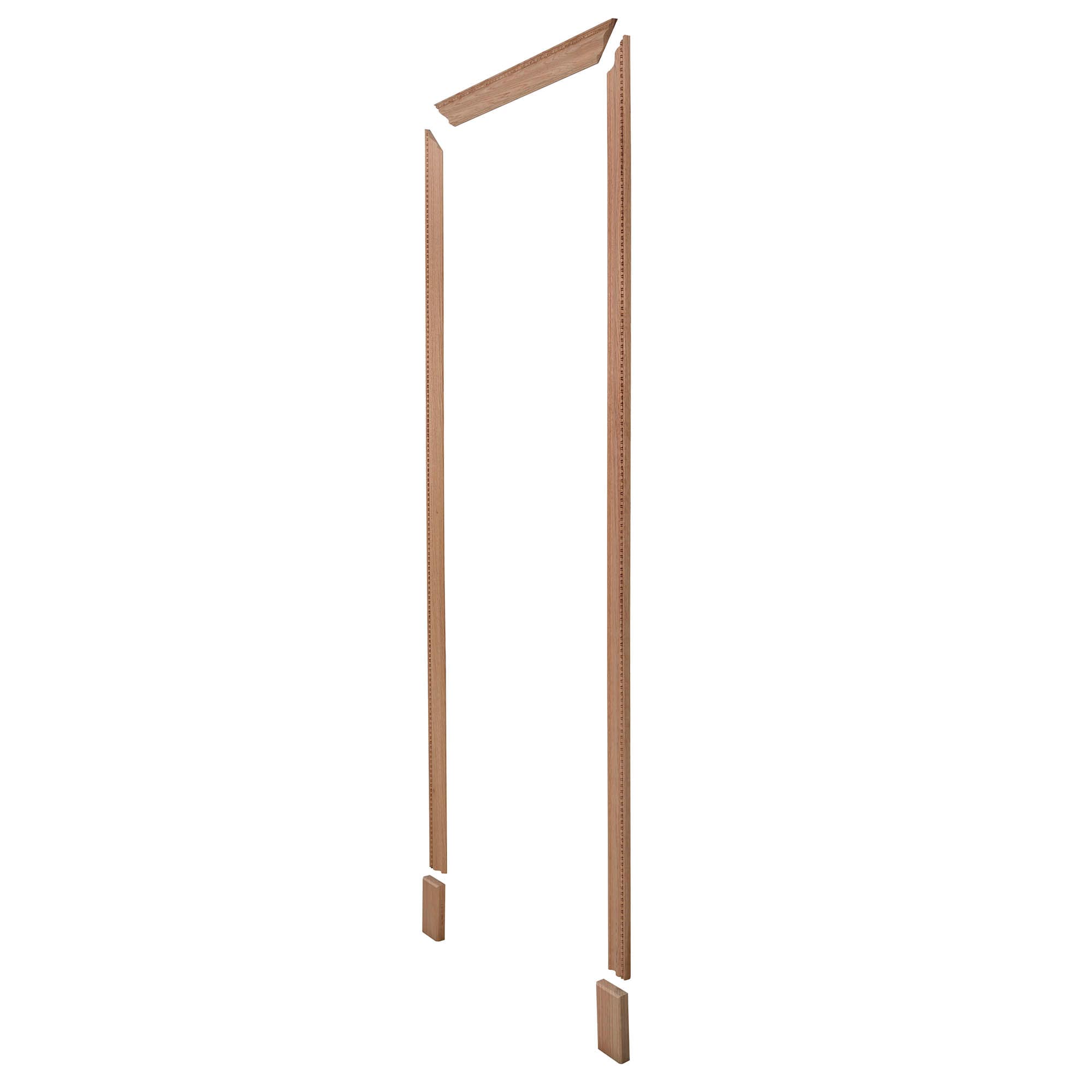 Ornamental Mouldings 885SET-M32OAK 2.5-in x 32-in x 82-in Red oak Door casing kit