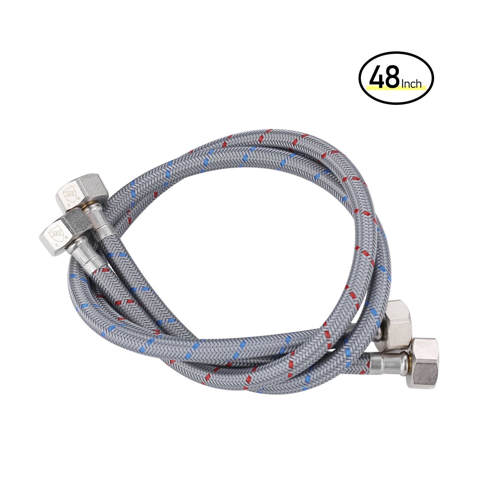 ARCORA - 1/2 in FIP x 48 in Faucet Supply Lines 1 Pair