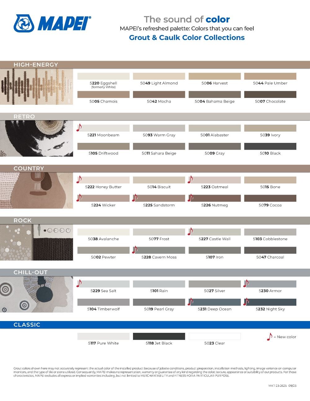 Custom Building Products Grout Solutions Color Sample Kit - 40 Colors, Varies