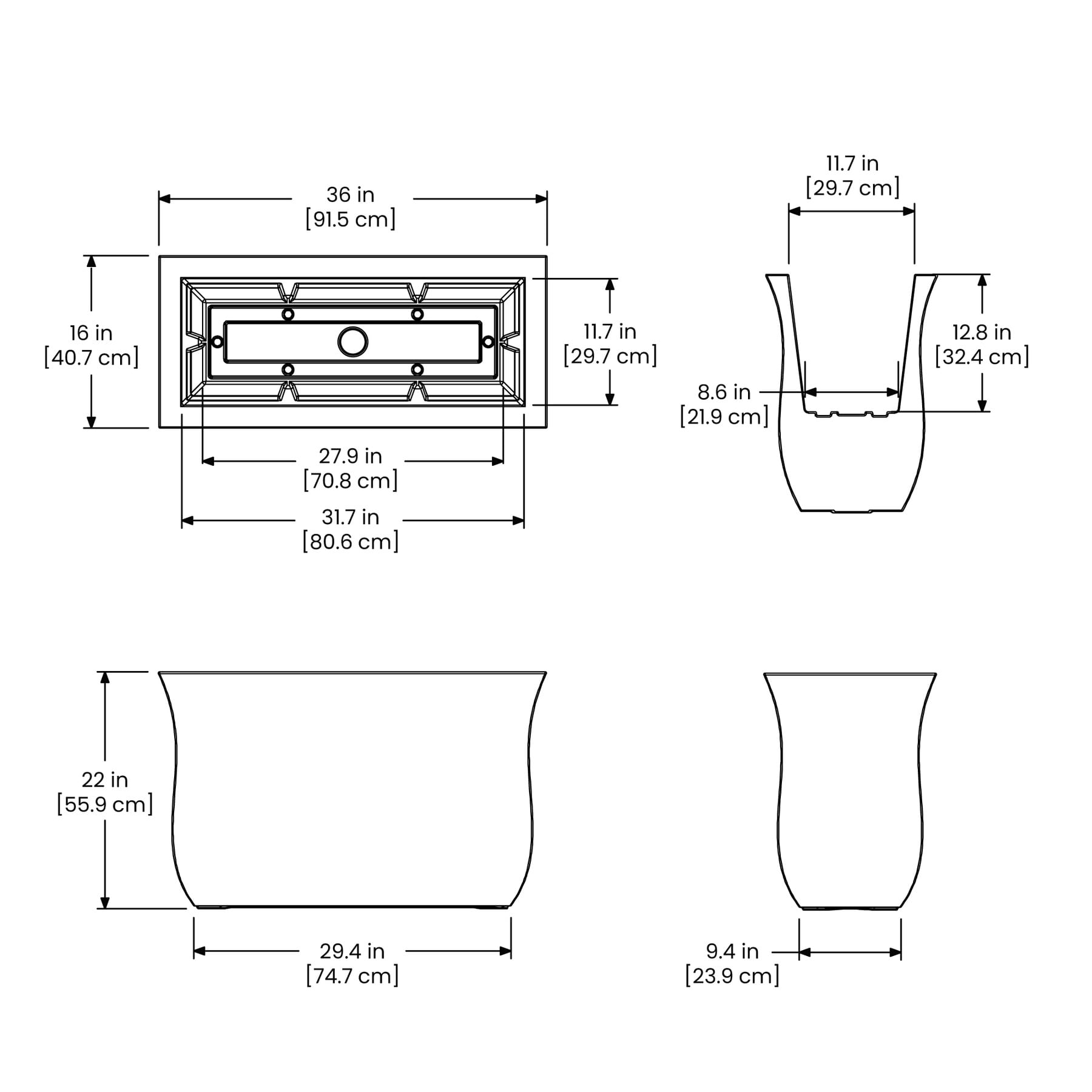 Mayne 5875-NB Planter-Window-Box - View #7