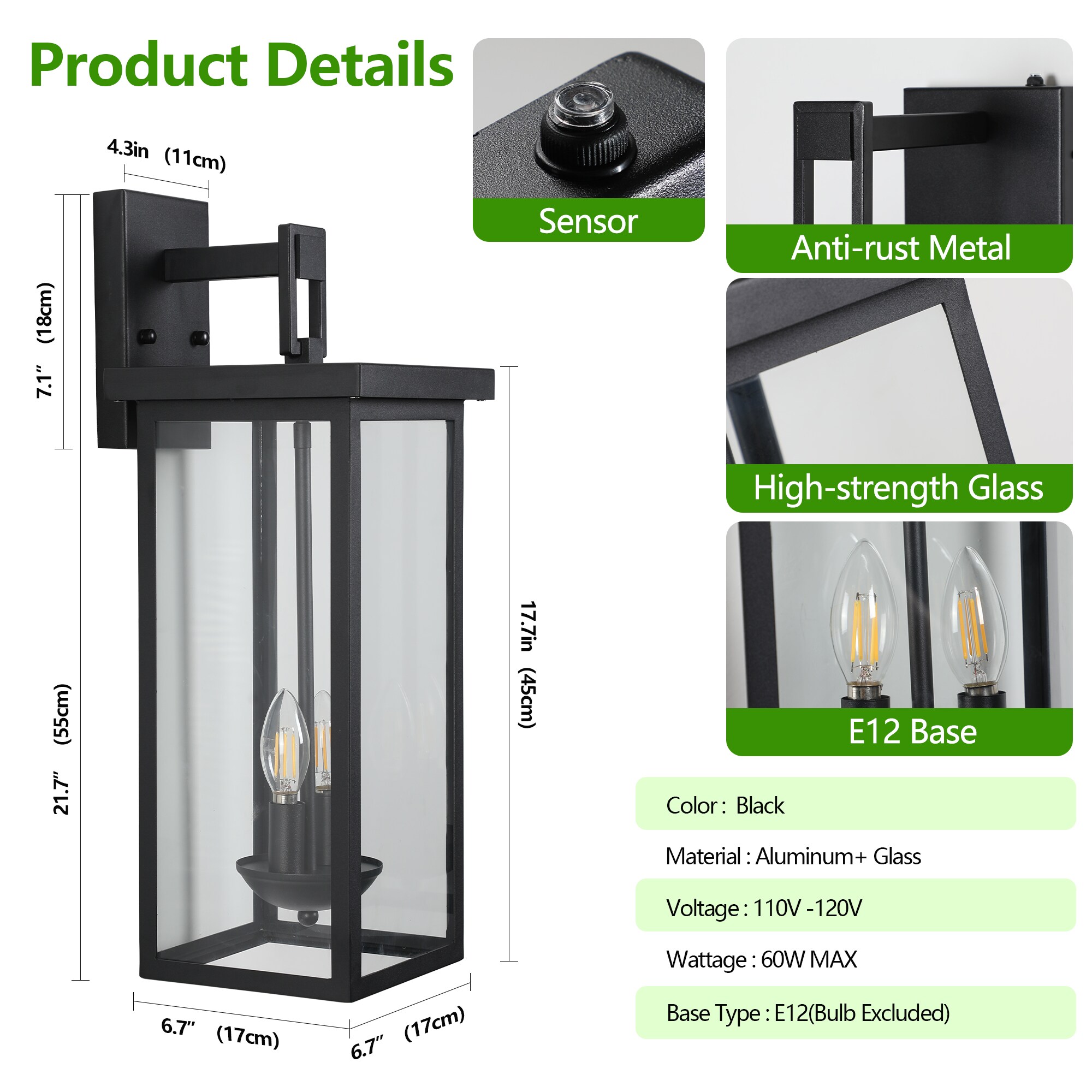 WELLFOR DLG-265052 Outdoor-Wall-Lighting - View #10