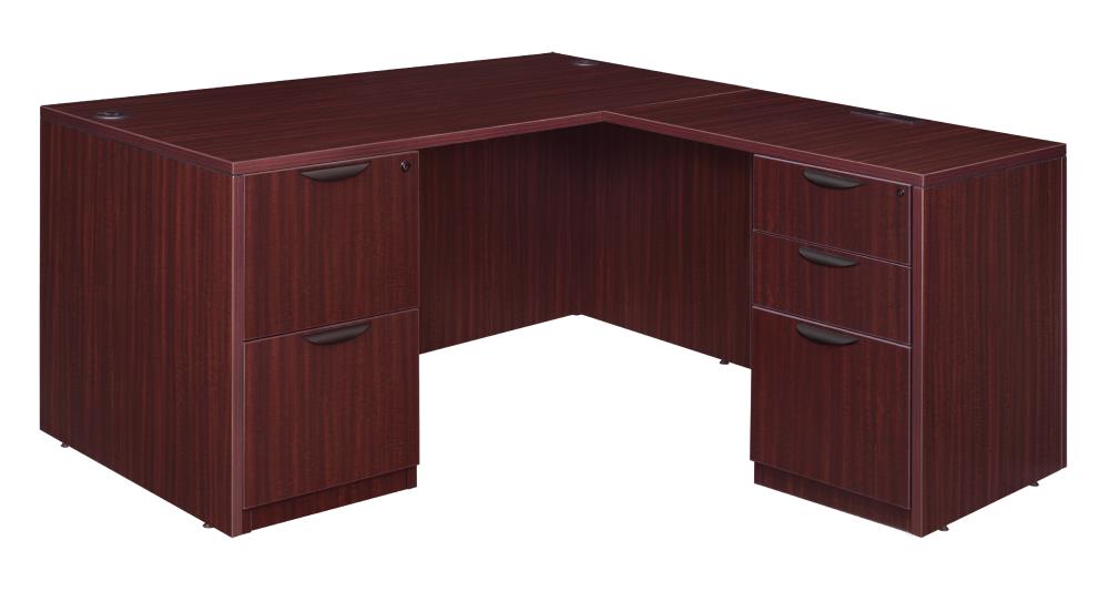 L-shaped desk Brown Desks at Lowes.com