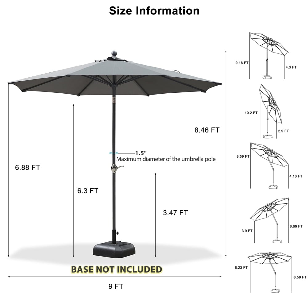 PURPLE LEAF LS03-SZXUM09-GY Umbrellas-2 - View #7