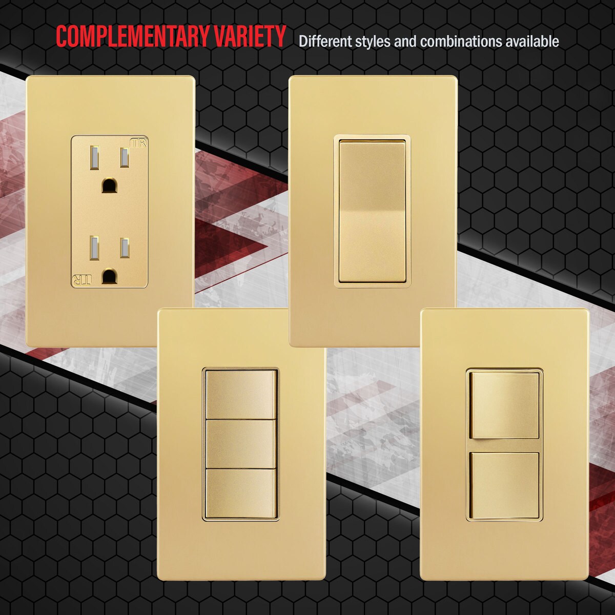 Enerlites SI8831-GD Electrical-Wall-Plates - View #4