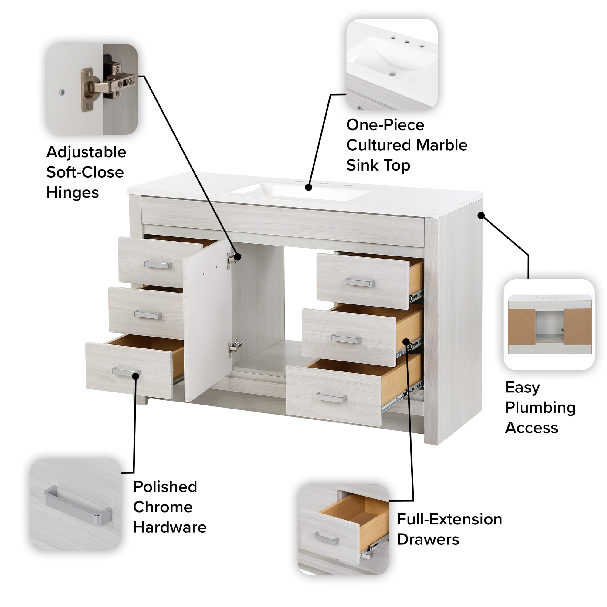 Diamond NOW C48W30051 Bath-Vanity-Combo - View #6