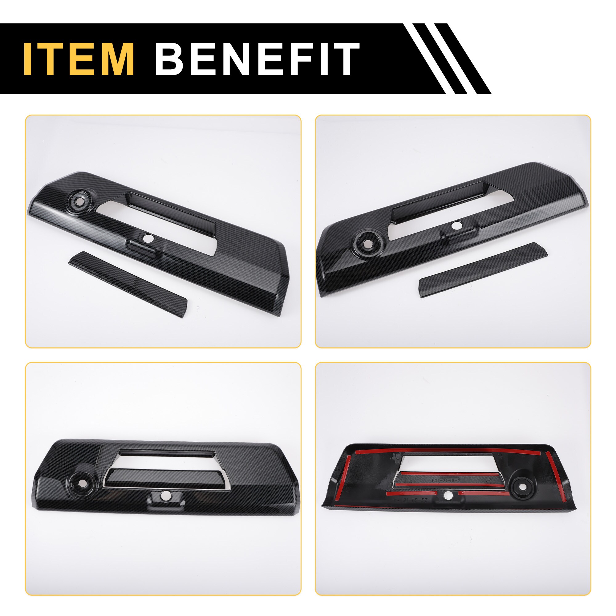 Unique Bargains 1set Tailgate Handle Cover Exterior Trim for Ford F-150 ...