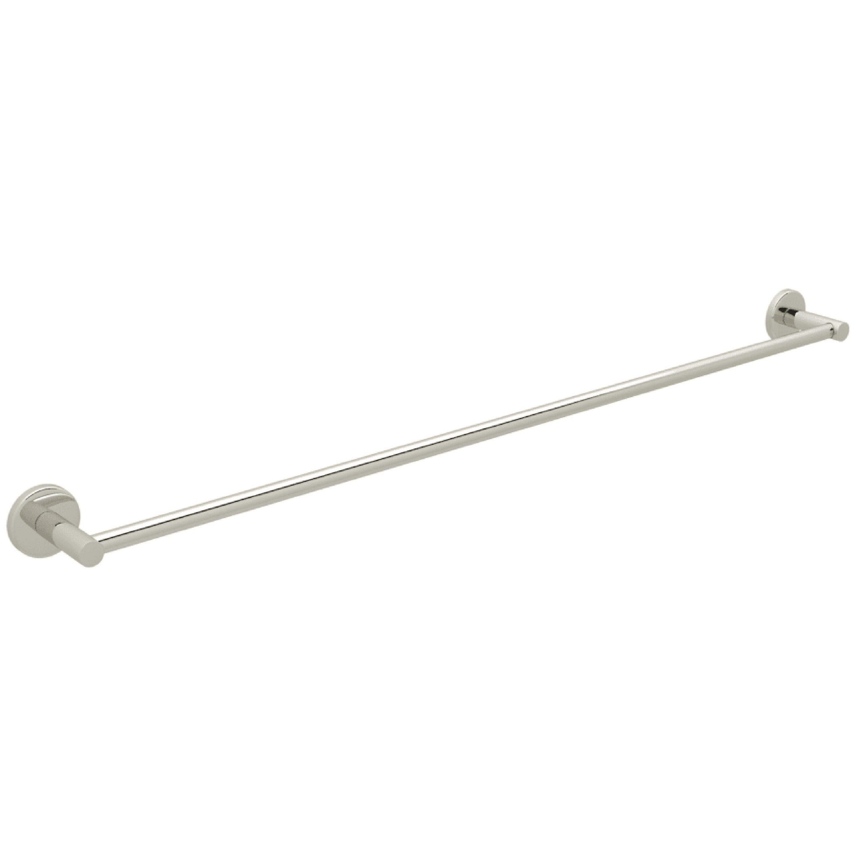 Rohl LO1/30PN 30-in Polished Nickel Wall mount Single Towel Bar