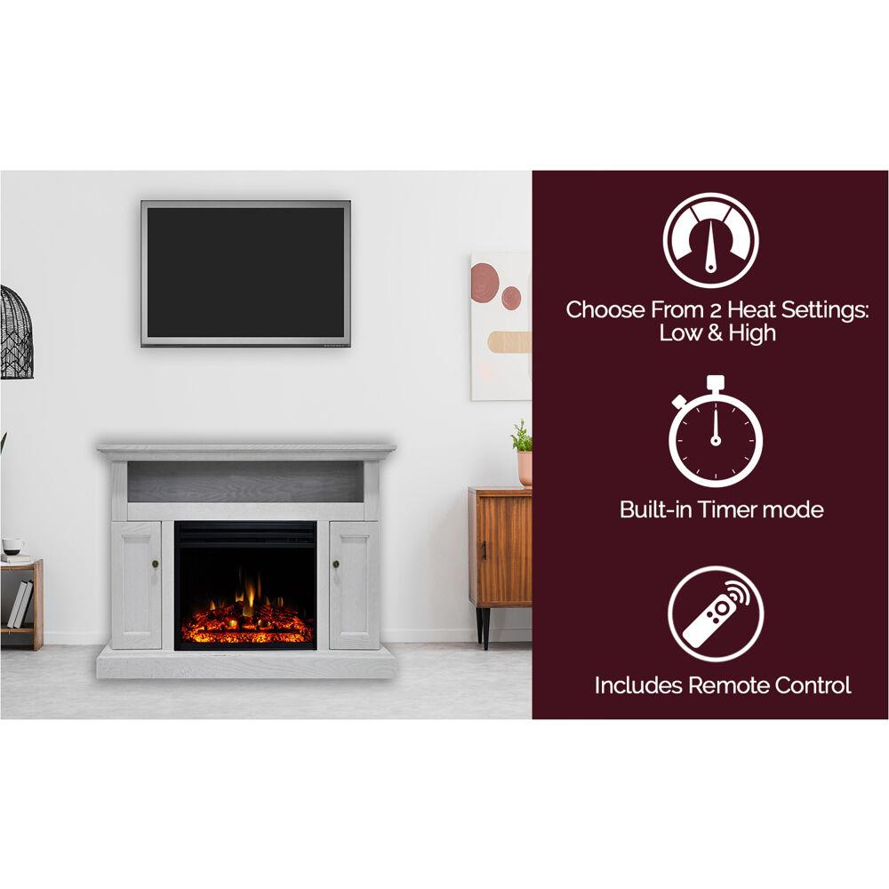 Cambridge CAM5021-2WHTLG3 Electric-Fireplaces - View #2