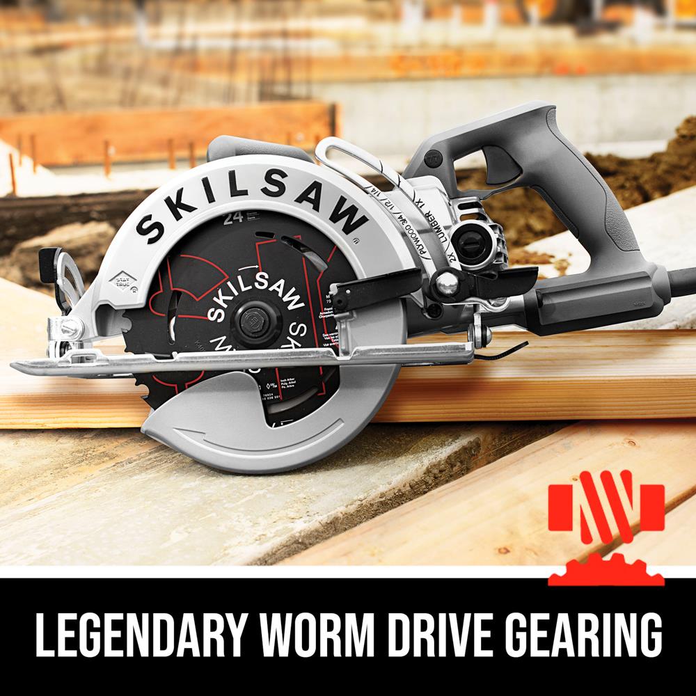 SKIL 15-Amp 7-1/4-in Worm Drive Corded Circular Saw in the Circular Saws  department at