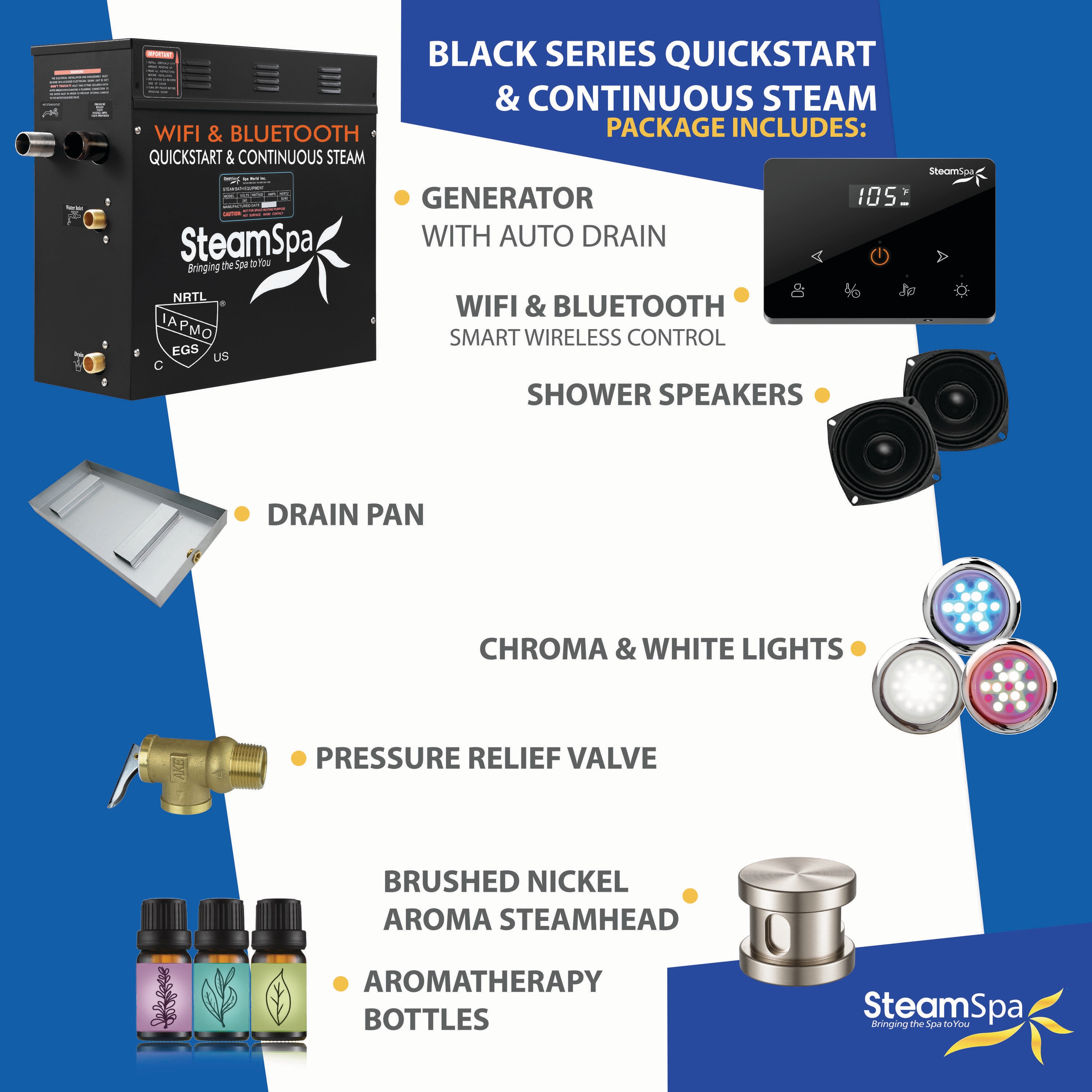 SteamSpa BKW600GD-A Steam-Showers - View #12