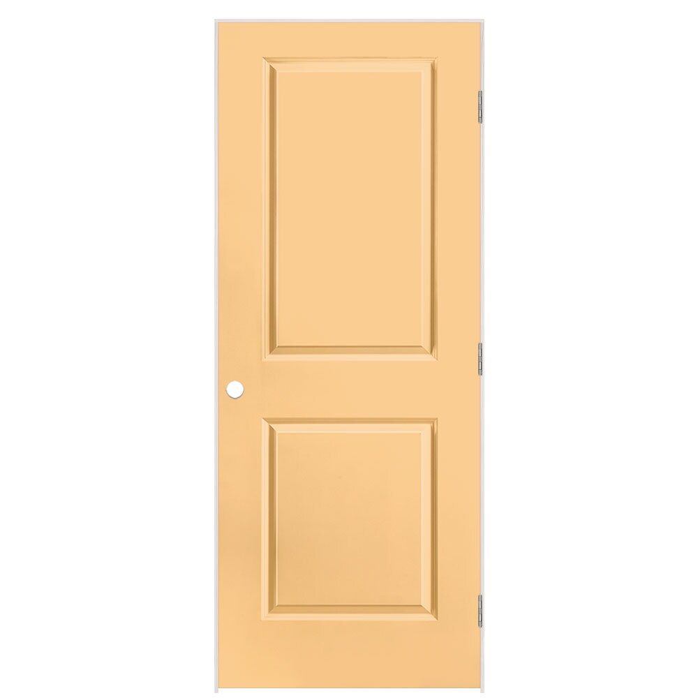 Masonite 32-in x 80-in Marigold Hollow Core 2-panel Square Right Hand Smooth Prefinished Molded Composite Flat Jamb Single Prehung Interior Door -  1315919