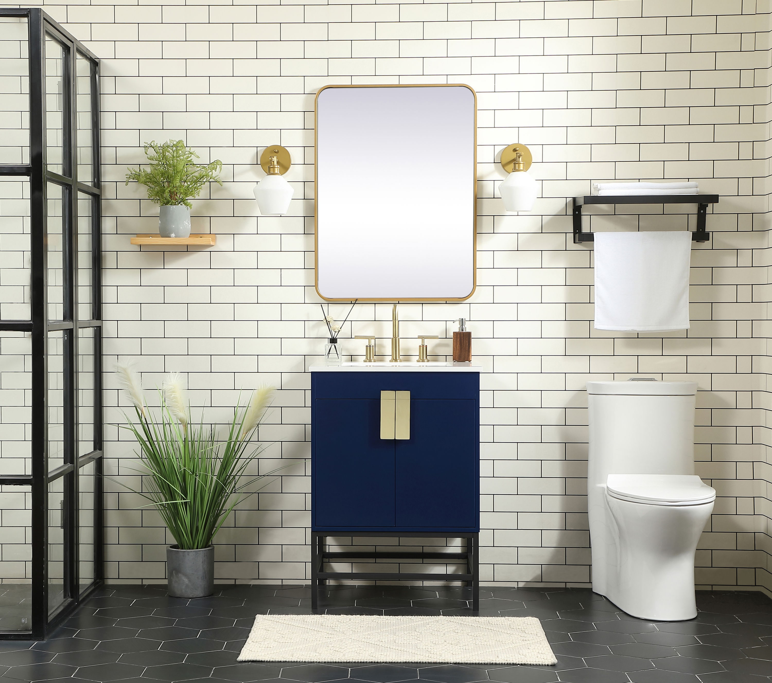 Elegant Decor HF146472MBL Bath-Vanity-Combo - View #5