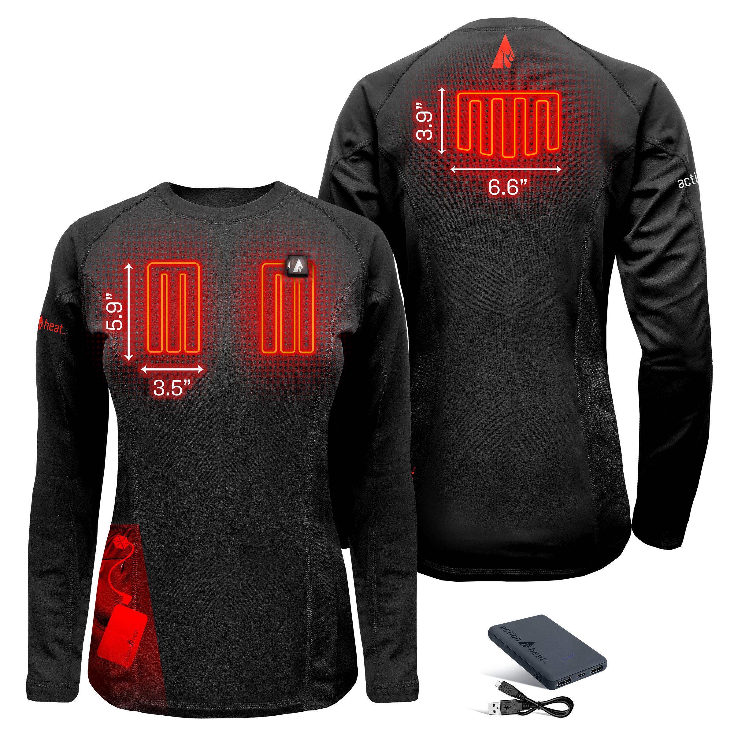 ActionHeat AH-BLT-5V-W-XS Tops-Shirts - View #5