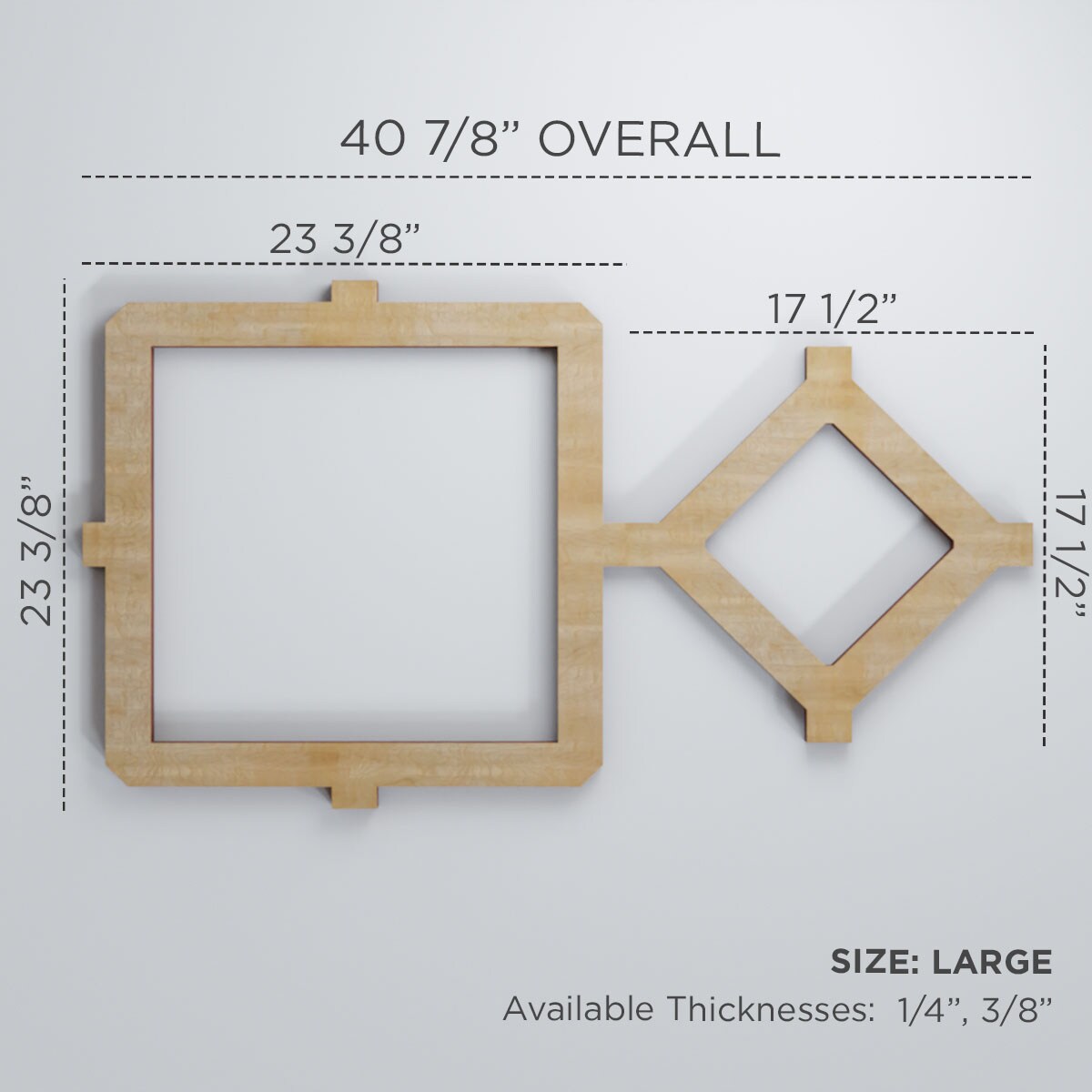 Ekena Millwork WALW24X24X0375ARCCH Wall-Panels - View #2