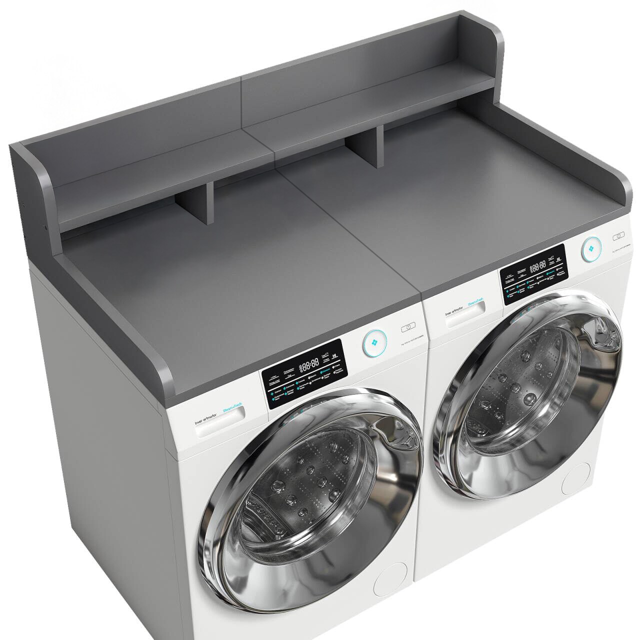 Tatayosi Washer Dryer Countertop with Non-slip Pads Laundry Wood Shelf ...