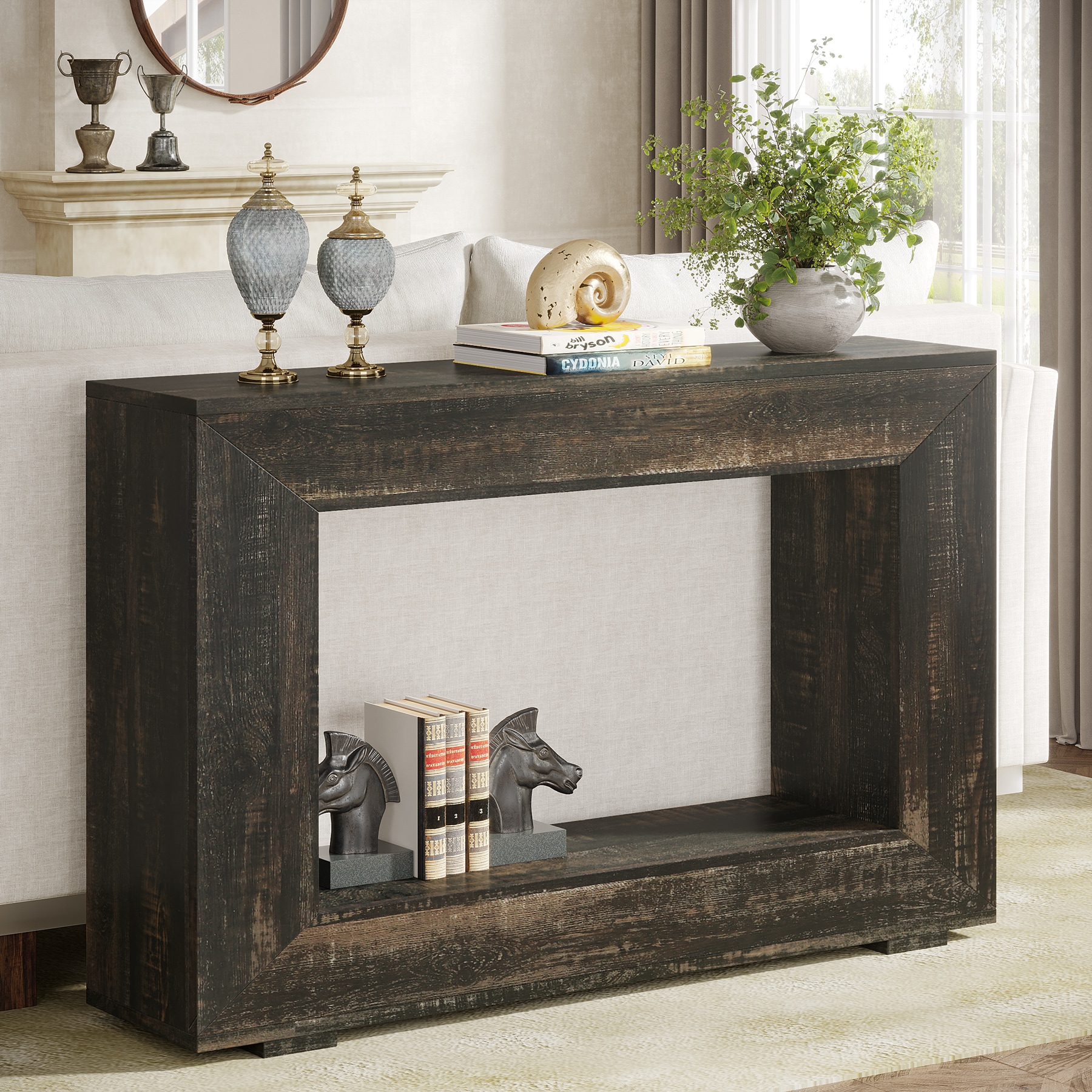 Tribesigns LWFD-JW0923X Console table Farmhouse Finished Console table