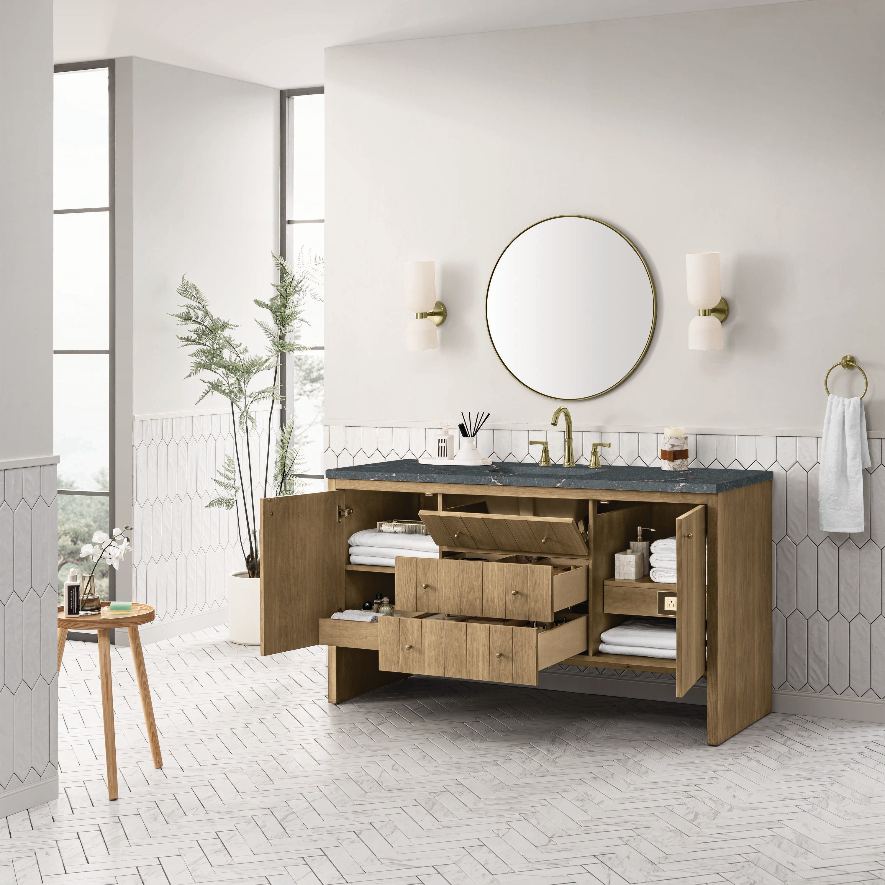 James Martin Vanities 435-V60S-LNO-3PBL Bath-Vanity-Combo - View #5
