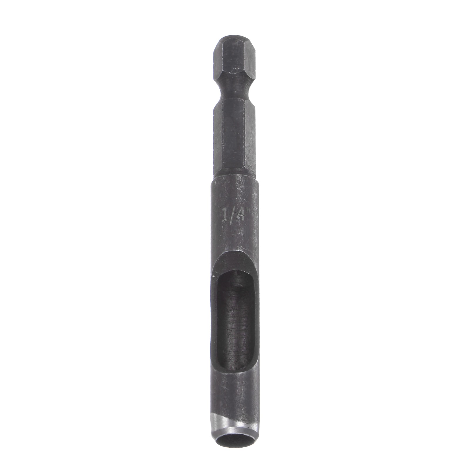 Harfington Leather Hollow Punch Hex Shank for Drills 1/4 Inch Dia Hole Punch for Thick Fabrics Leathercraft Working