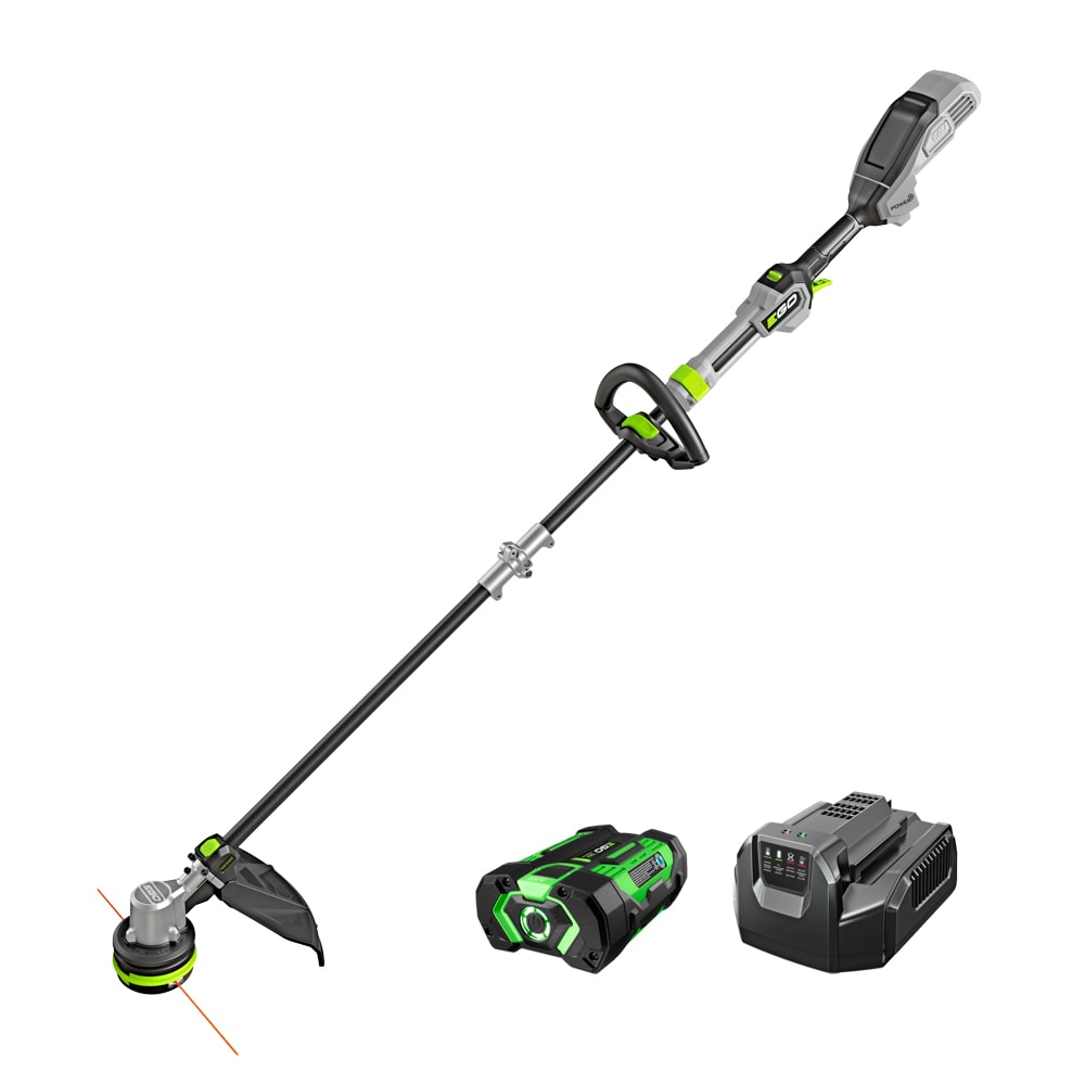 EGO ST1611T POWER+ POWERLOAD with Carbon Fiber Shaft 56-volt 16-in Telescopic Shaft Battery String Trimmer 2.5 Ah (Battery Included) (Charger Included)