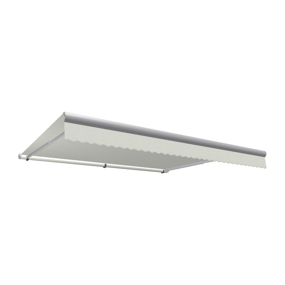 Awntech SCM24-L-OAT Galveston 288-in Wide x 120-in Projection x 10-in Height Fabric Oatmeal Tweed Solid Manual Retractable Patio Awning