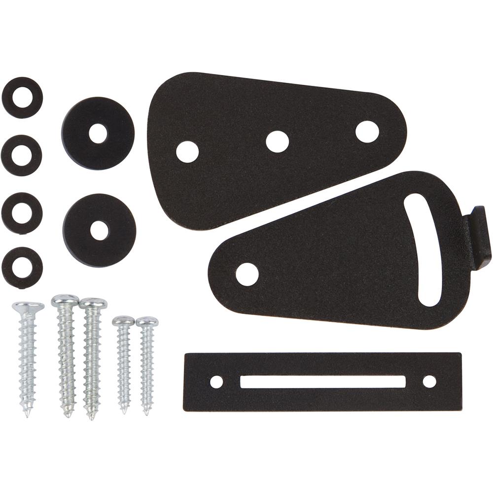 Delaney Hardware BD0504 Matte Matte black Interior Single Barn door lock