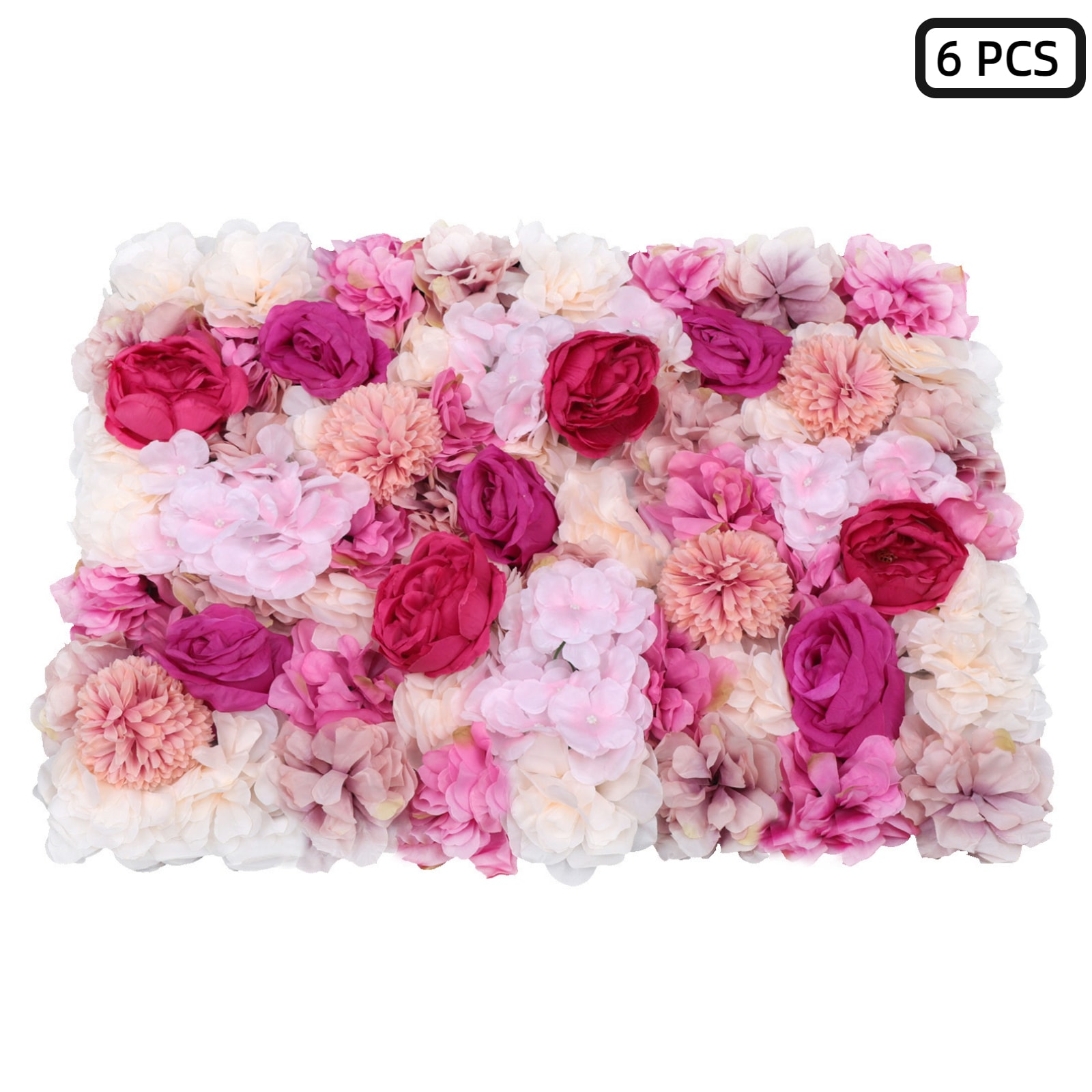CNCEST HG-ZJ8124-645 23.6-Inches W x 15.7-Inches H 6 PCS Autumn purple-Pink Flower Panels For Wedding Rose Garden Trellis