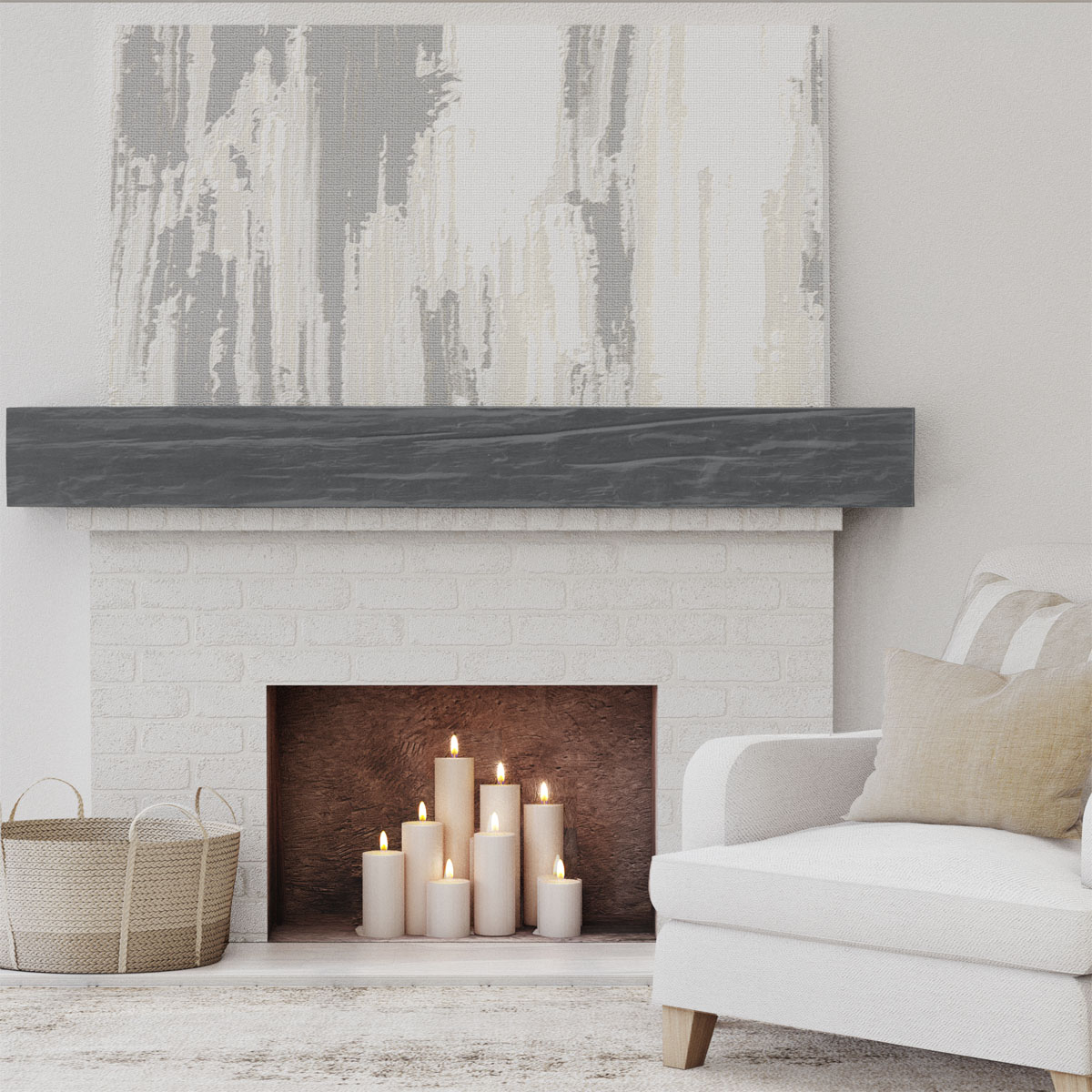 Ekena Millwork MANURW06X10X36ES Mantel-Shelves - View #6