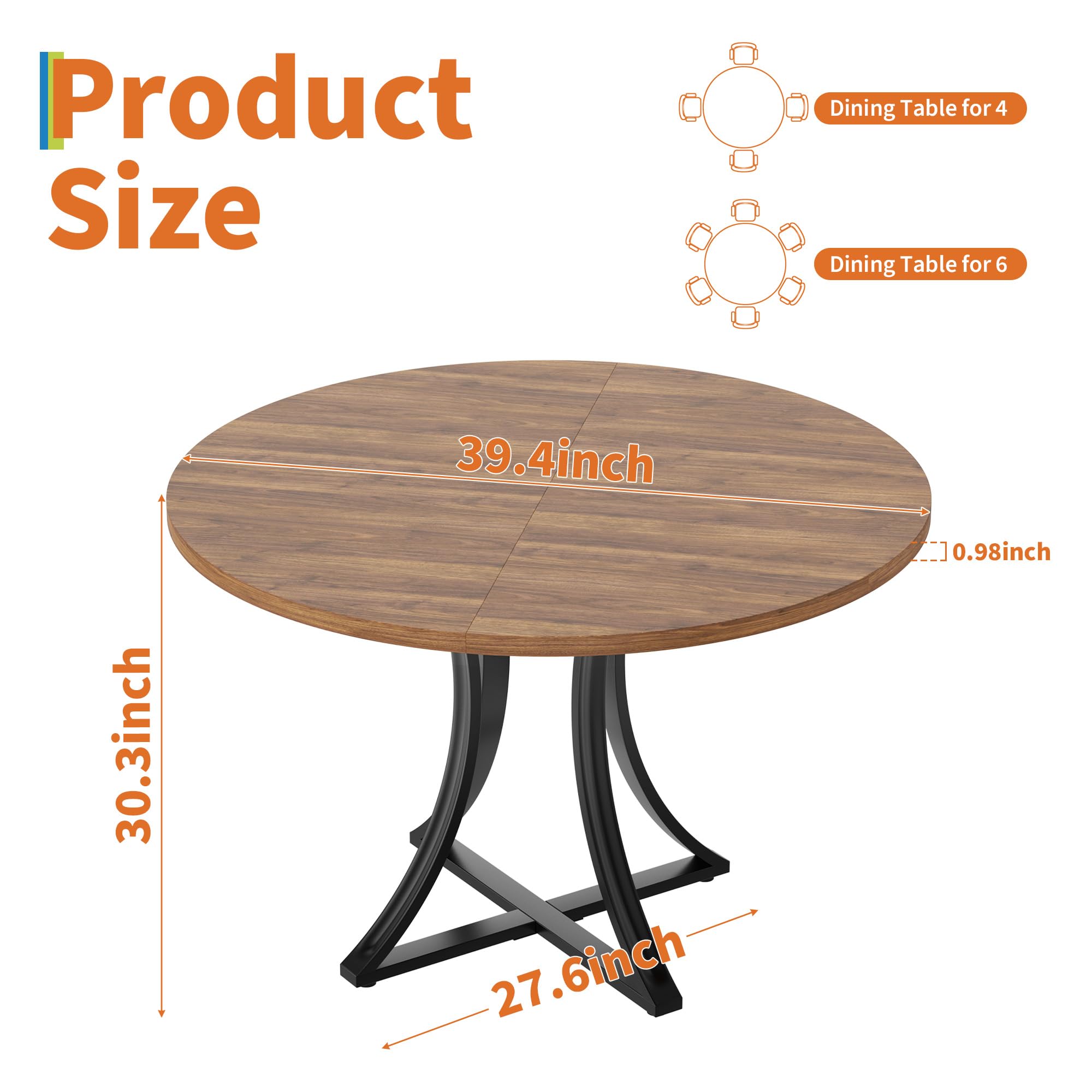 Garvee 09GXFCHBNL-HXYY-551 Dining-Tables - View #2