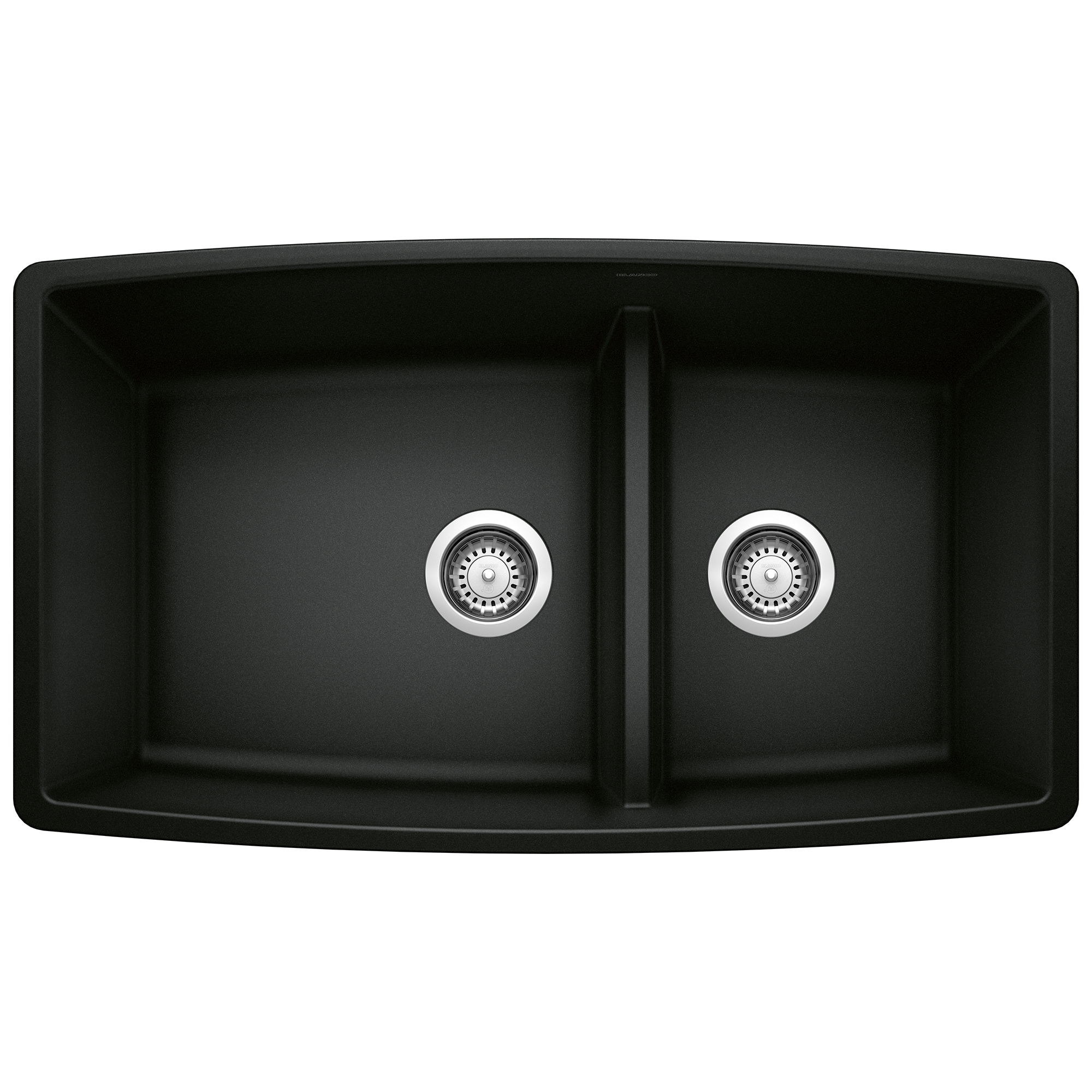 BLANCO 442939 Performa Silgranit Undermount 33-in x 19-in Granite Double offset bowl Kitchen Sink