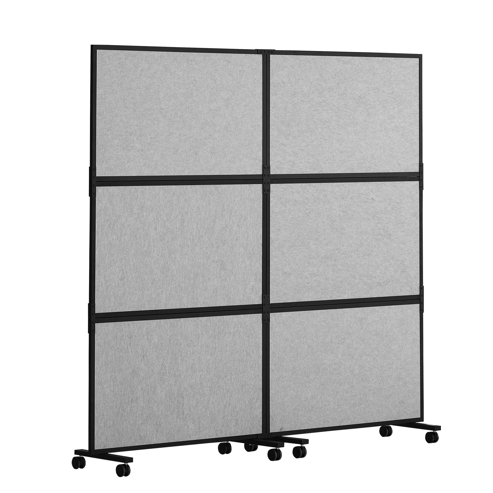 VEVOR - Office Divider 2 Panel Office Partition Freestanding Office Divider Wall Partition and Pr...