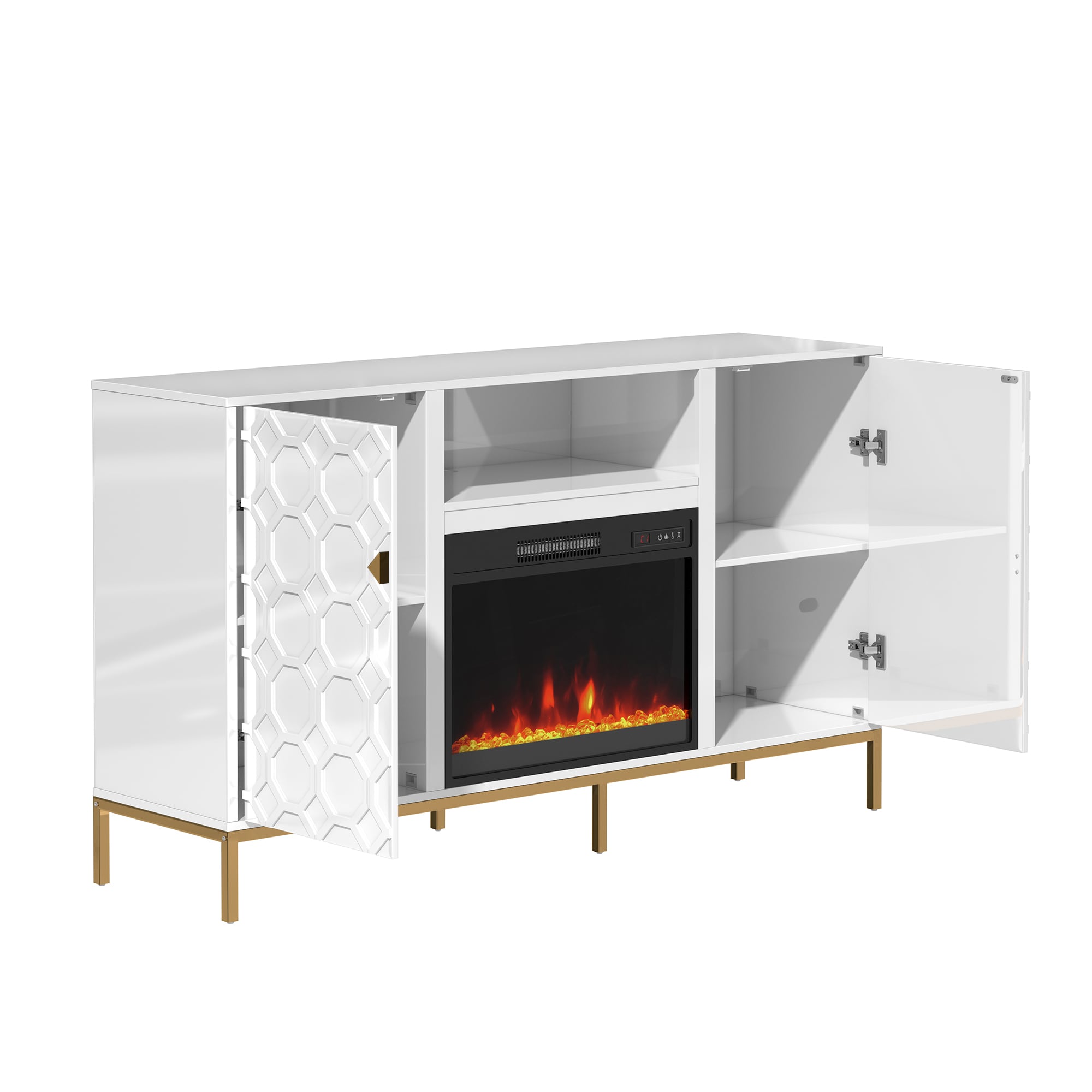 Clihome CL-JH0523-WH Electric-Fireplaces - View #5