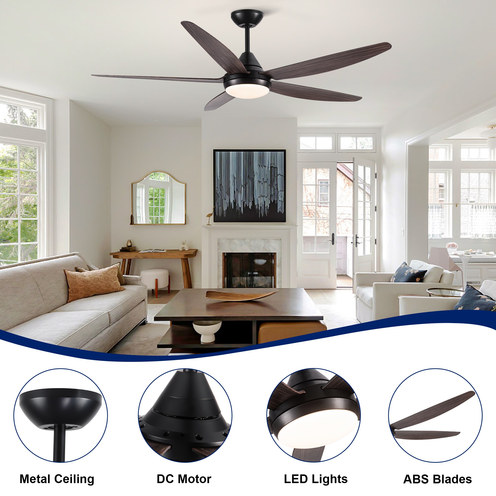 YUHAO LSDC1103BKM562 Ceiling-Fans - View #4