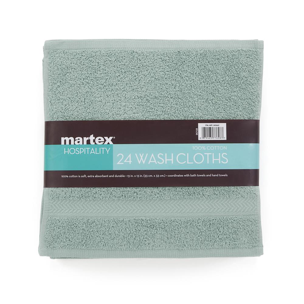 WestPoint Home Light Turquoise Cotton Quick Dry Bath Towel (Martex