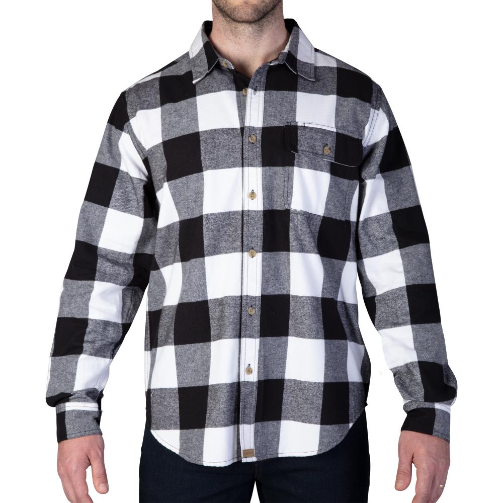 Smith's Workwear Men's Textured Cotton Long sleeve Checked Dress Work ...