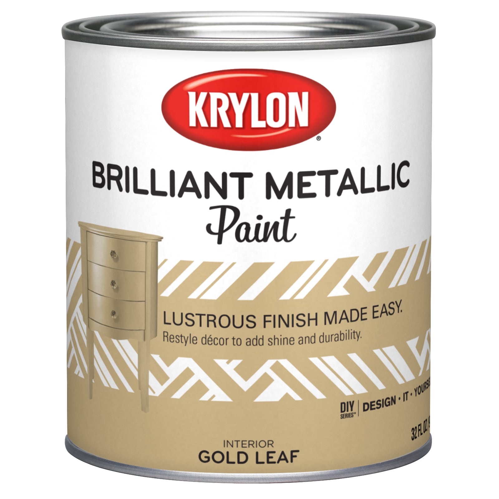 Krylon Gold Leaf Latex Metallic Paint (1-quart) in the Craft Paint  department at