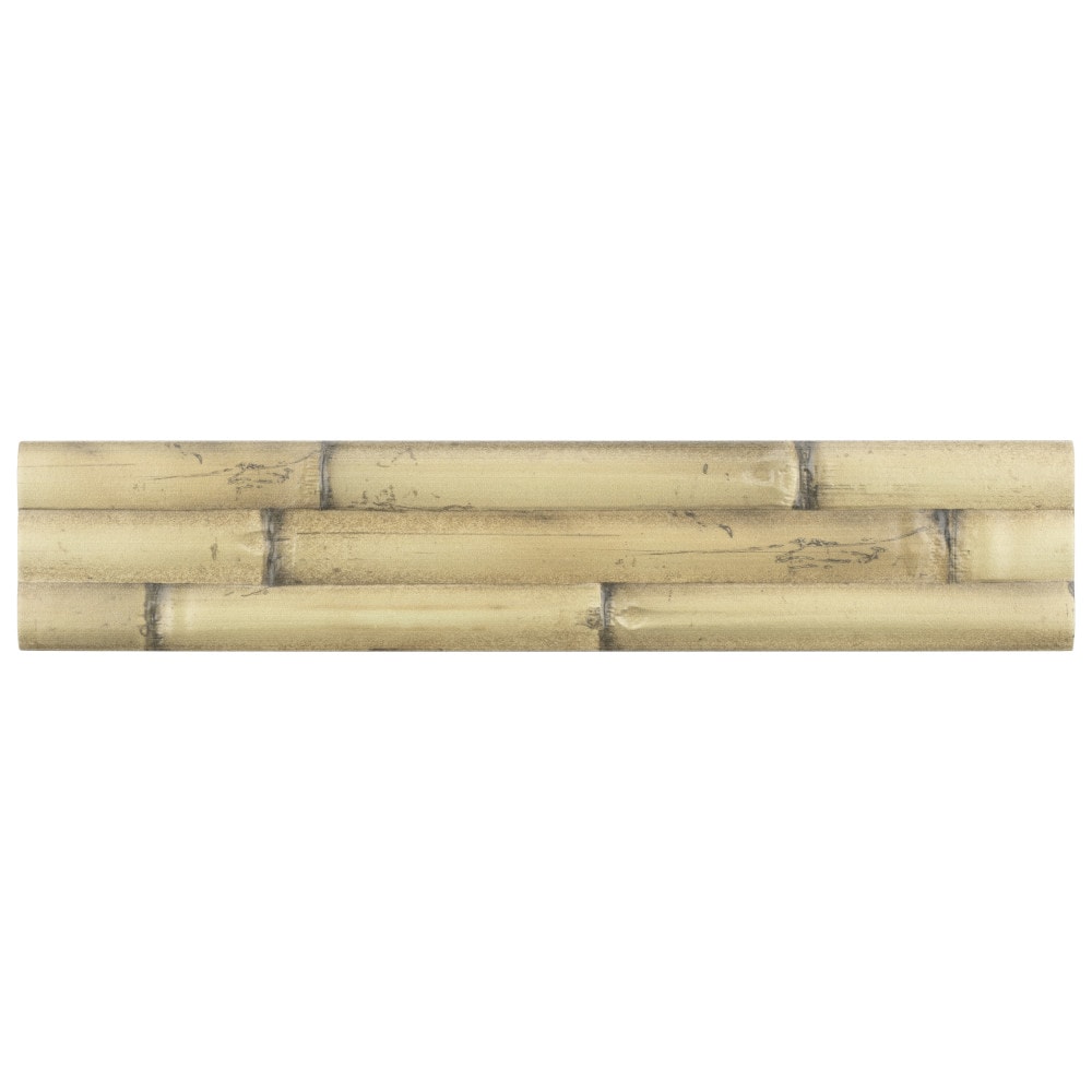 Affinity Tile WMIALBBE Bamboo Albufera Beige 4-in x 16-in Satin Ceramic Wood Look Wall Tile (8.4-sq. ft/ Carton)