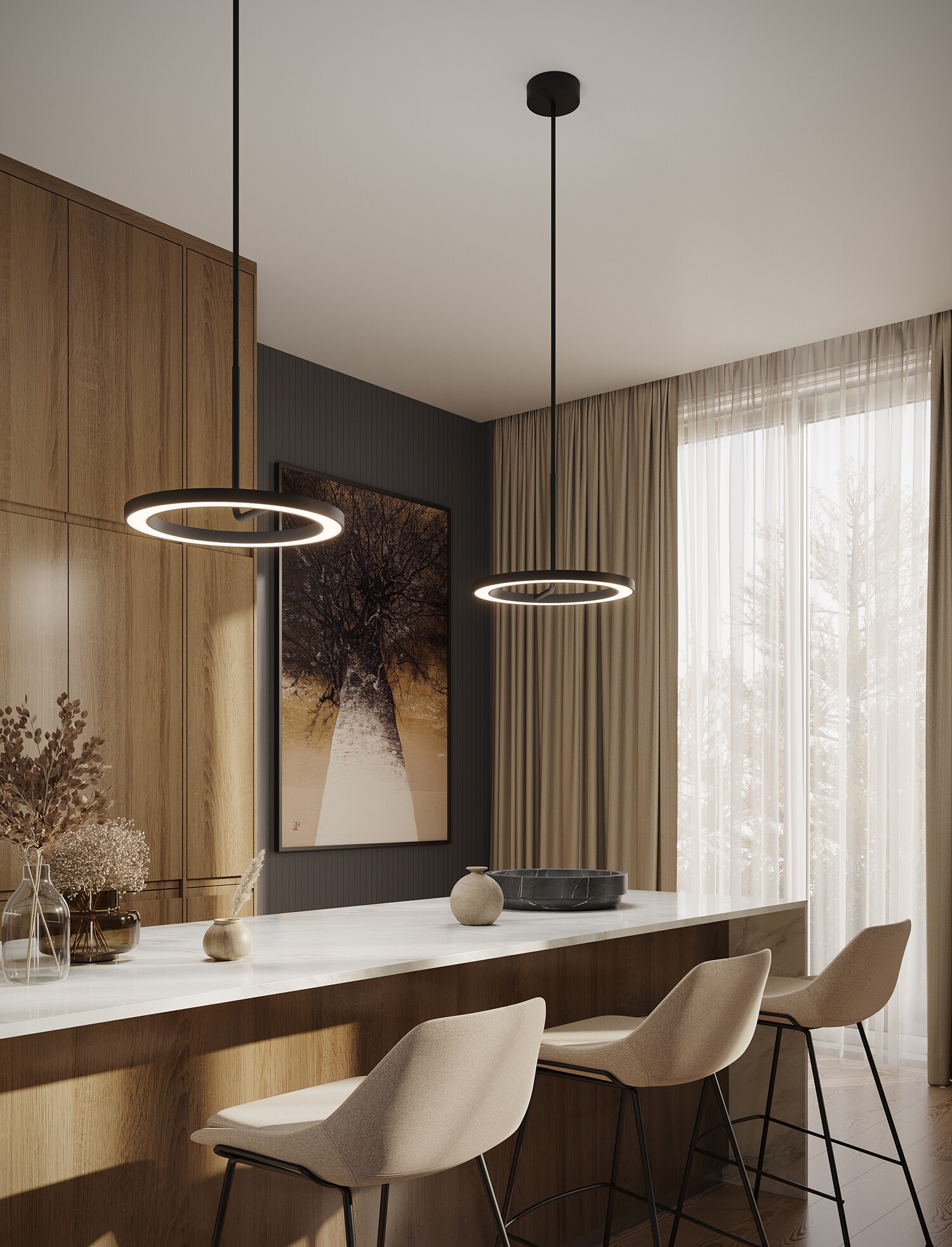 AFX ONEP18LAJUDBK Pendant-Lights - View #4