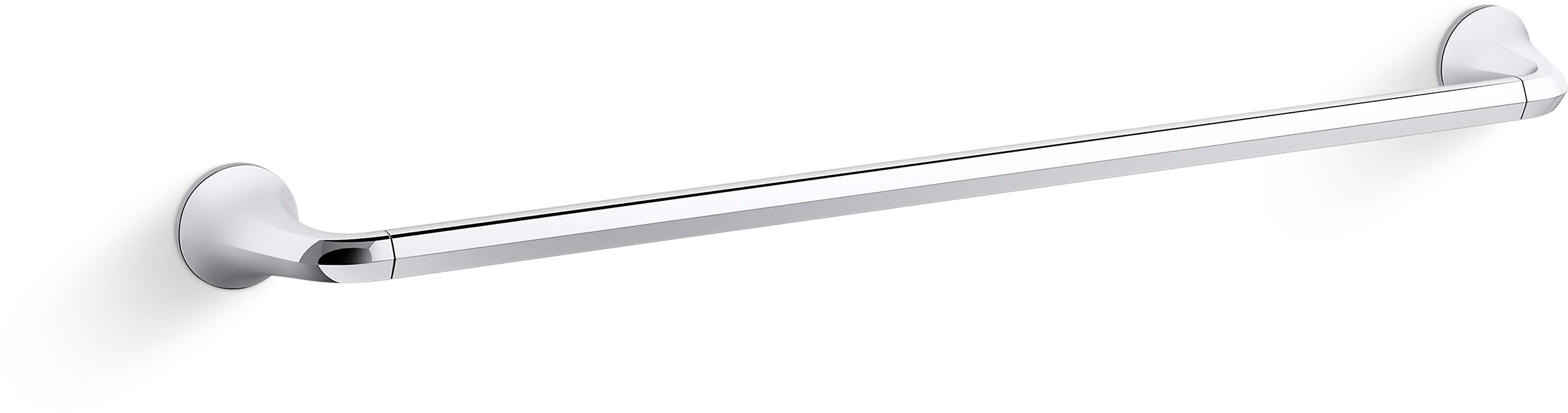 KOHLER REC29187-CP Desette 24-in Polished Chrome Wall mount Single Towel Bar