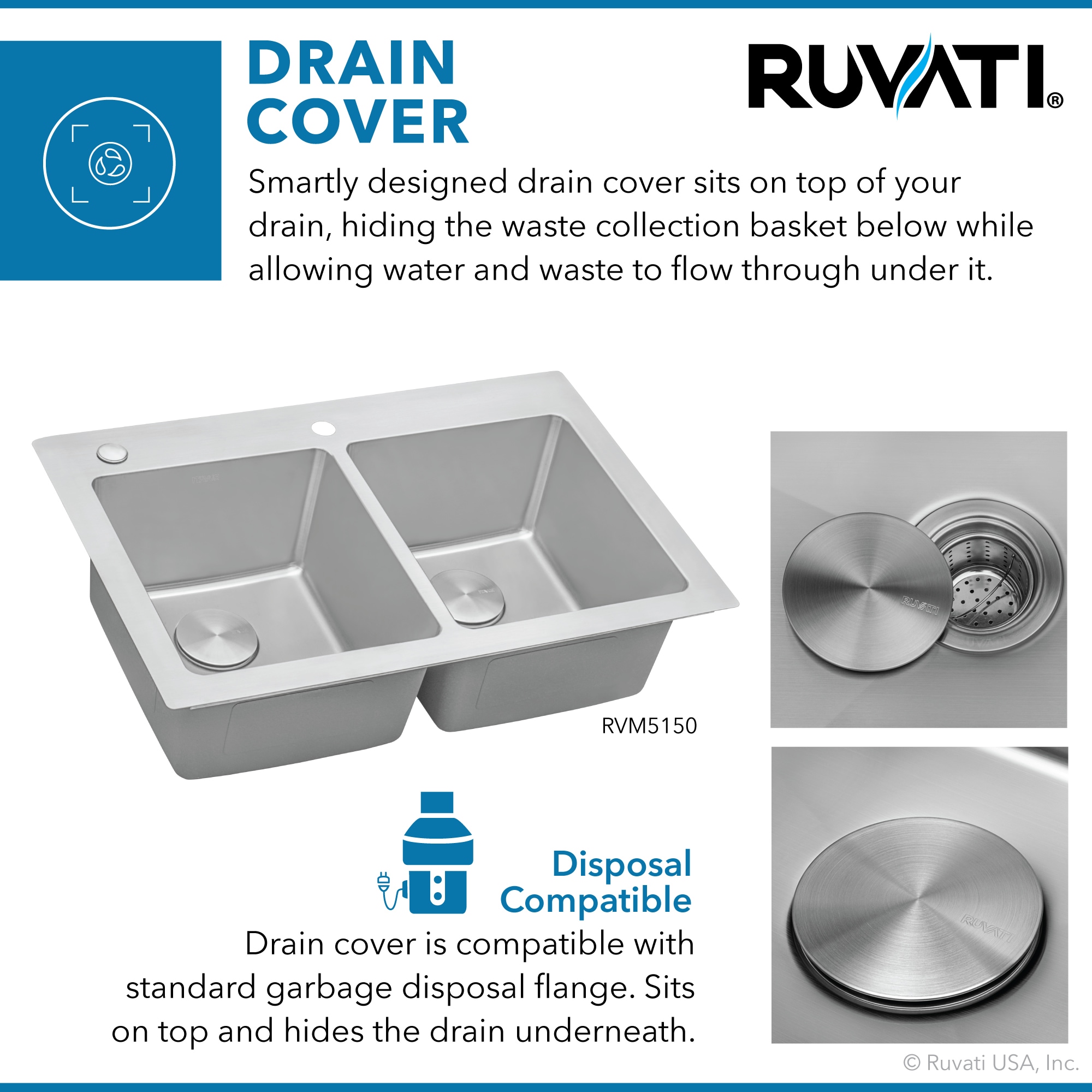 Ruvati RVM5150 Kitchen-Sinks - View #7