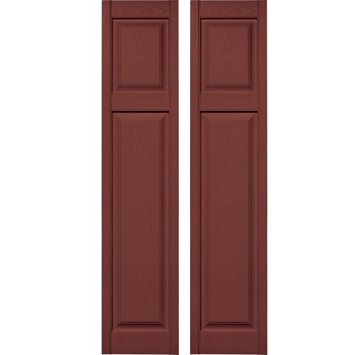 Vantage V4714167027 14.75-in W x 66.75-in H Cambridge Red Raised panel Exterior Shutters ( 1 -Pack )